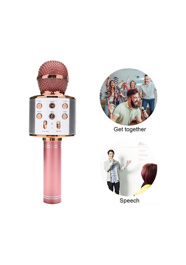 Suofeng Bt Mikrofon Hoparlör Kombinasyonu, Üç Katmanlı Gürültü Azaltma, Tf Kart Desteği, Profesyonel Karaoke, Çoklu Cihazla Uyumlu, Gümüş