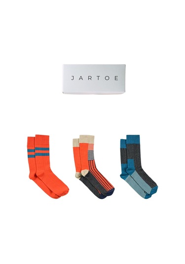 Erkek Rubi 3'lü Soket Çorap Renkli