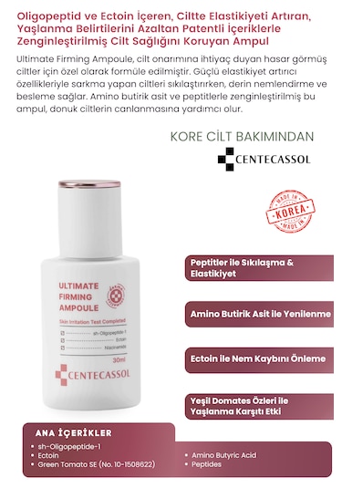 Centecassol Peptit ve Ectoin Kompleksiyle Ampul Serum 30 ML