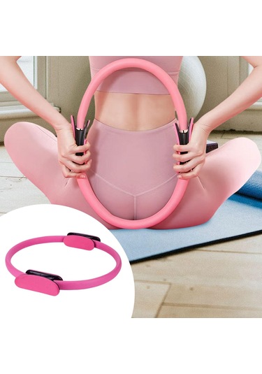 Suntek Pilates Hoop Circle Elastiklik Gül-kırmızısı Gül Kırmızısı