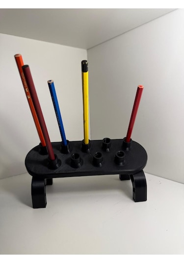 Kalem Standı Kalemlik Ressam Kalemlik Stand Siyah