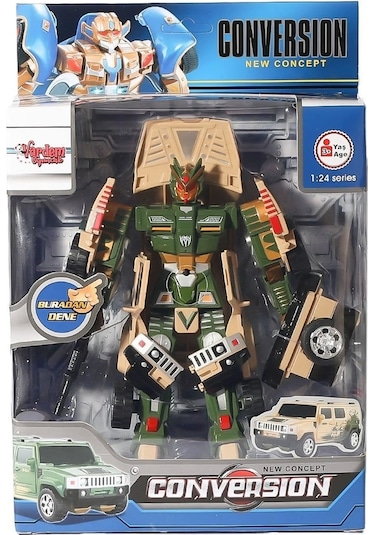Hw-899-1-2-5 Dönüşebilen Robot Jeep 1:24 -vardem