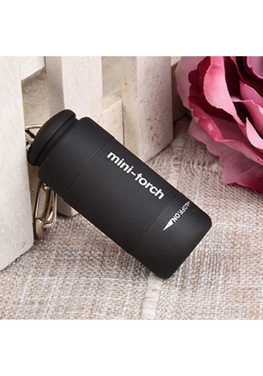 Siyah 1 Adet Açık Spor Kamp Su Geçirmez Mini Led Işık Usb Şarj Edilebilir El Feneri Lambası Cep Şarj Fener & Kafa Lambası 56561930 Siyah