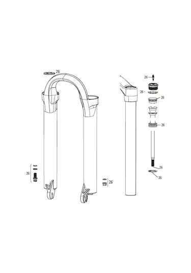 Rockshox Reba - Recon - Revelation Air Servis Kiti 11.4015.251.0 Siyah - Kırmızı