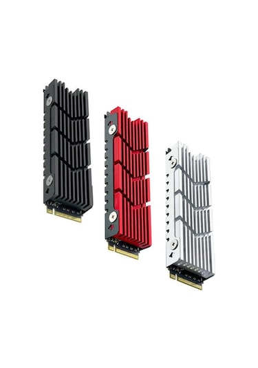 M.2 Ssd 2280 Ps5 Hızlı Soğutma İçin Soğutucu M2 2280 Nvme Katı Hal Sürücüsü Sabit Disk Alüminyum Soğutucu Radyatör Pc Aksesuarları Kırmızı