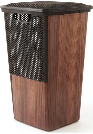 Qutu Çamaşır Sepeti - Siyah - 55 Lt Siyah