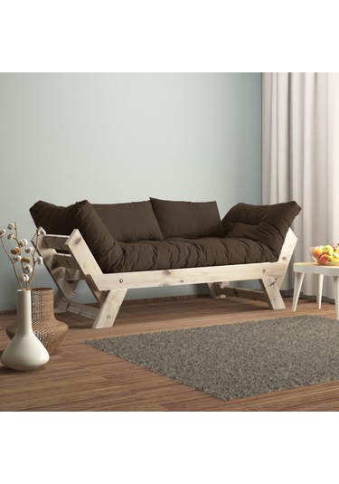 Adalar Masif Natural-kahve Renk 2li Kanepe Cpt8123-210