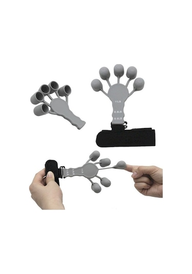 Maoyaya Parmak Ve El Kavrama Güçlendirici Egzersiz Aleti Siyah Altın