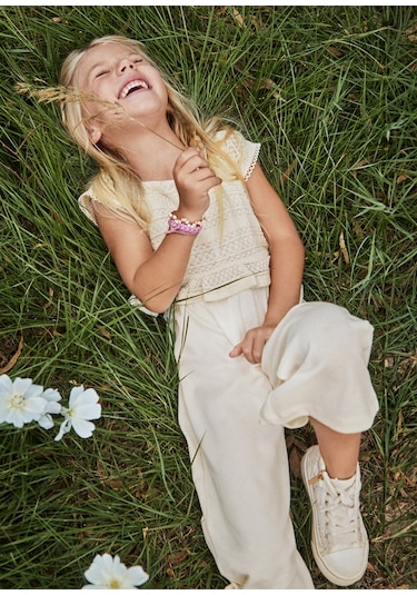 Mayoral 3874 Kız Çocuk Krem Tulum Krem