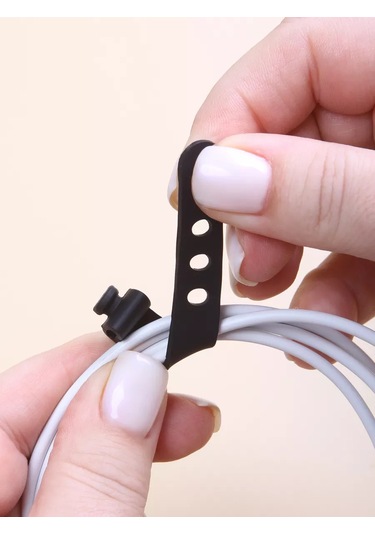 Wallard Kablo Klemensleri İçin Silikon Kelepçeler 10 Adet Siyah 226957148