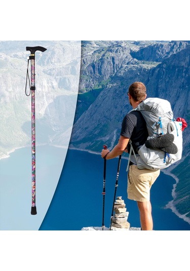 Dolıty Katlanabilir Trekking Bastonu Yaşlılar İçin Stil-d Stil D Çok Renkli