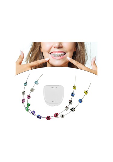 Suntek 2x Geçici Diş Dekorasyonu Destek Aksesuarı Zinciri Bağ