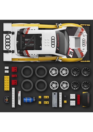 Hot Wheels Elite Serisi 15 Audi R8 Lms Yapım Seti 820 Parça Jft18