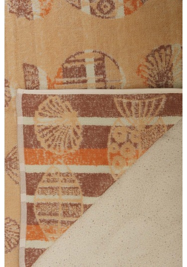 Turuncu Aztec %100 Pamuklu Plaj Havlusu 70x140 Cm Çok Renkli