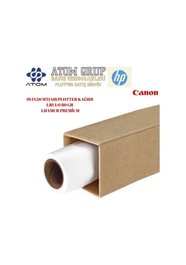 914 Mm. X 50 Mt. 80 Gr. Plotter Kağıdı Atom Bilişim