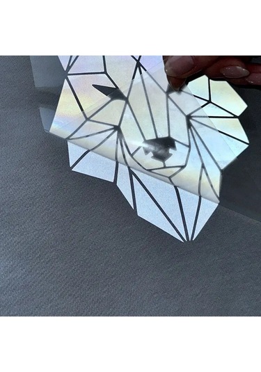 Damani Term Etiketli Giysi İçin Geometrik Termotransfer Sticker 142304045