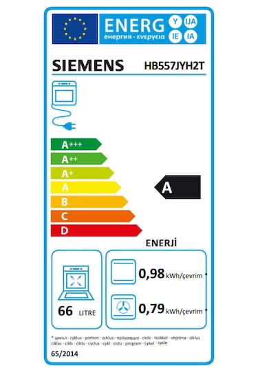 Siemens HB557JYH2T 66 L Ankastre Fırın