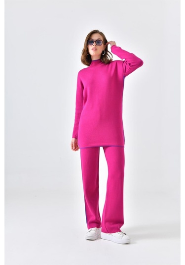 Ftz Women Kadın Çizgili İkili Takım Fuşya 20563-fuşya Fuşya