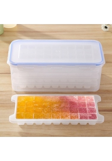 Ankatek Tepsileri Sones Saklama Kutusu, Küçük Katmanlı Katman Kare Kapaklı Kalıp Kalıbı Çok Buz Buz 4 Sd Diğer Diğer