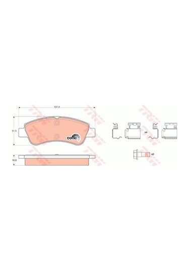 Citroen Xsara 1.4hdı 2003-2005 Trw Ön Balata Netpar23599