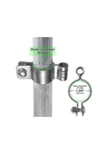 Suntek Kapı Menteşeleri Zincir Bağlantı Çit Donanımı 47mm