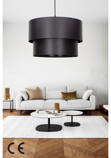 Pasta Sarkıt Avize Siyah Finlin Siyah