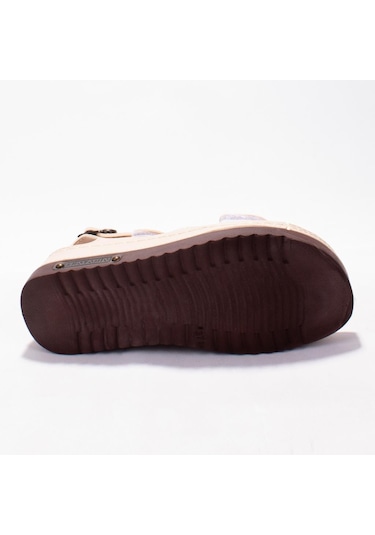 Dagoster Dza37-3014 Bej Günlük Ortopedik Kadın Sandalet Bej