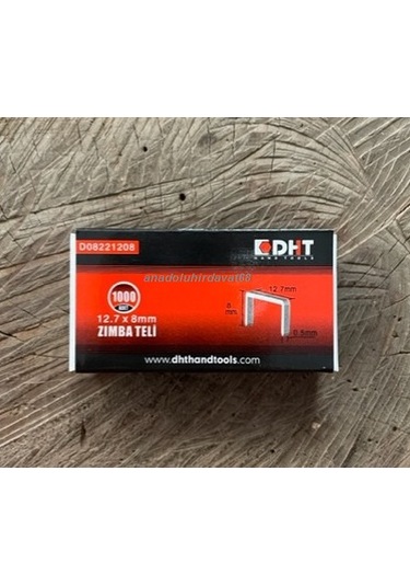 Dht Zımba Teli Boy 8 MM Mekanik Zımba Tabanca Teli Yüksek Kalite En 12.7 MM