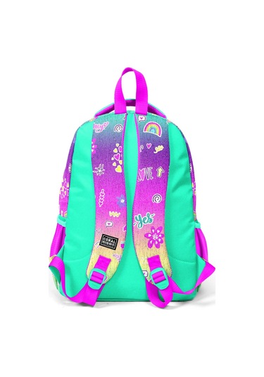 Coral High Kids Pembe Su Yeşili Flamingo Desenli 3 Lü Okul Çanta Seti Set0123647