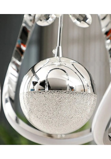 Ey-El Tasarım Modern Sarkıt Led Avize A++ Plus Krom