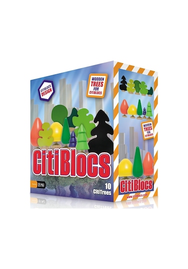 Calimera Toys Ahşap Yapı Tasarım Seti Ağaçlar 10 Parça