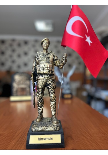 Hizmet Anısı Türk Bayraklı Komando Biblosu