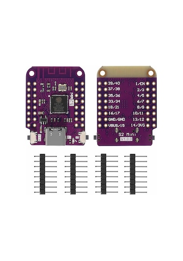 ESP32 S2 Mini Geliştirme Kartı Wifi Type-C 240Mhz 4MB Flash 2MB PSRam MicroPython Wemos