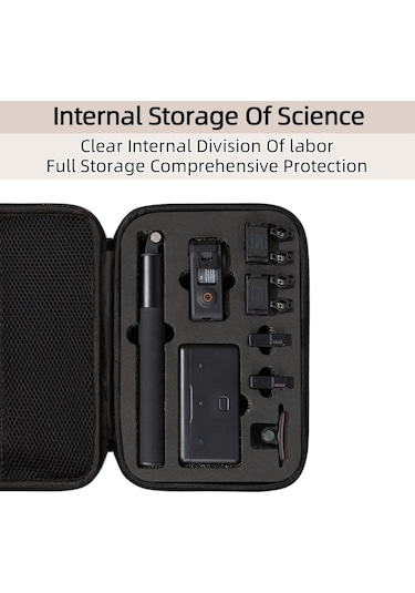 Butu Djı Osmo Action 3 / Action 4 İçin Saklama Çantası, Taşınabilir Kamera Aksesuarları Koruma Kutusu Taşıma Çantası - Siyah