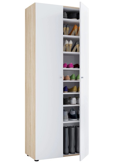 İlza Ayakkabılık - Çok Amaçlı Dolap - Kiler Dolabı - 80 Cm Beyaz - Atlantik Çam