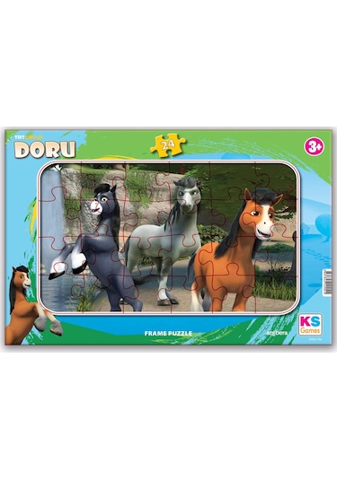 Ks Games Trt Çocuk Doru 24 Parça Frame Puzzle/Yapboz