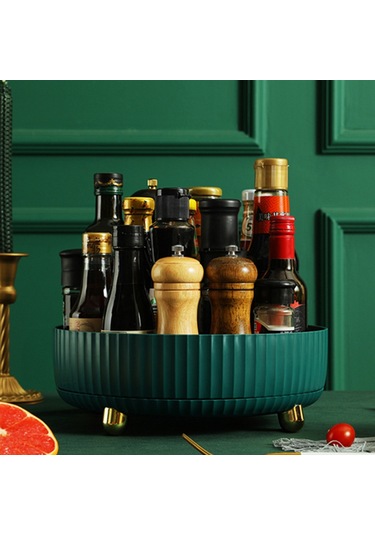 Gajeena Döner Baharatlık Ve Saklama Tepsisi - Şık Krem Beyaz Büyük Boy Mutfak Organizasyon Aparatı Diğer