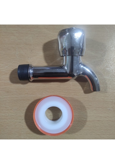 Kuzey Fit Çevirmeli Kısa Musluk + Teflon Bant 1 Adet