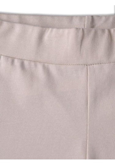 Kız Çocuk Diz Altı Mevsimlik Tayt-12615 Bej