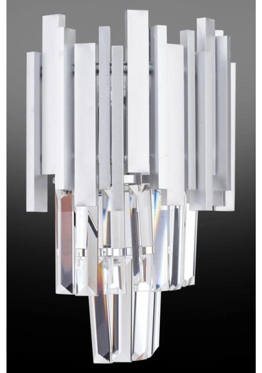 İstanbul Avize Vera Gümüş Lüx Tabut Taşlı Aplik