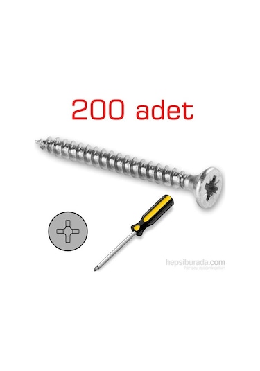 Meridyen Sunta Vidası 5.0X80 MM 200 Adet