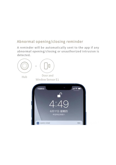 Shineyee Aqara E1 Akıllı Pencere/kapı Sensörü - Anlık Açık/kapalı Tespiti, Akıllı Cihazlarla Entegre Edilebilir, Uzun Pil Ömrü Mor