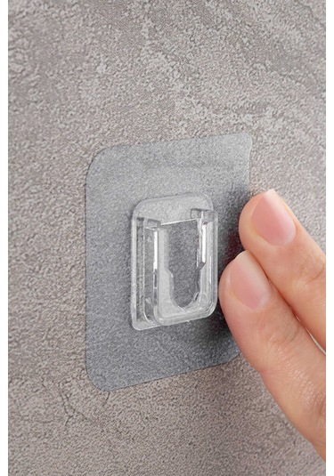 Primanova Deby 2'li Yapışkanlı Banyo Rafı Gri Gri