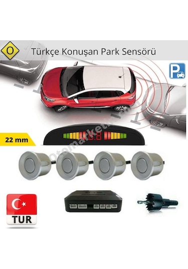 Sentinel Türkçe Konuşan Park Sensörü Gri