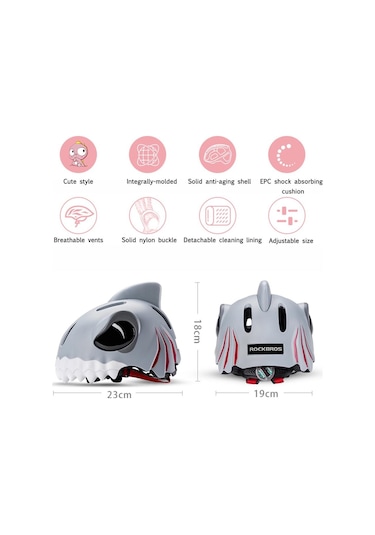 Kask Hayvan Figürlü Işıklı Çok Renkli