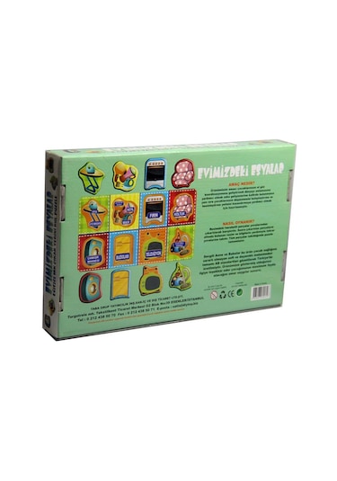 Evimizdeki Eşyalar Tak-Çıkar Eğitici Puzzle