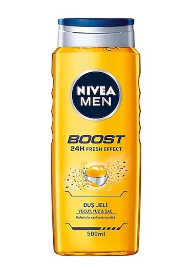 Nivea Men Boost 24h Fresh Effect Duş Jeli 500 Ml Ada Limonu