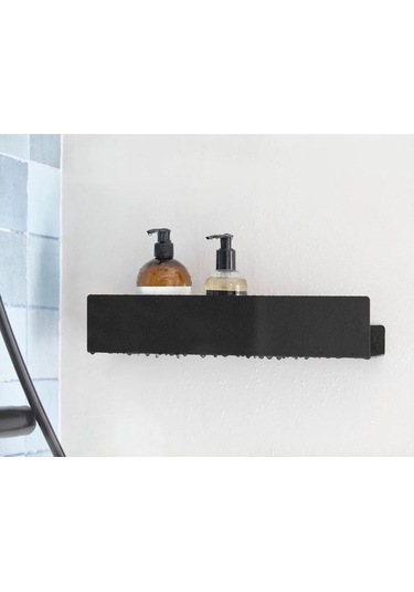 Dione Store Metal Banyo Rafı- Şampuanlık - Şampuan Düzenleyici Siyah