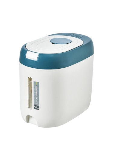 Sones Mutfak Kapalı Nem Toz Geçirmez Depolama Pirinç Kovası, Renk: Mavi 10kg