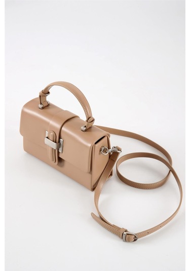 Ççs 17569 Kadın Omuz Askılı El Çantası-bej Bej